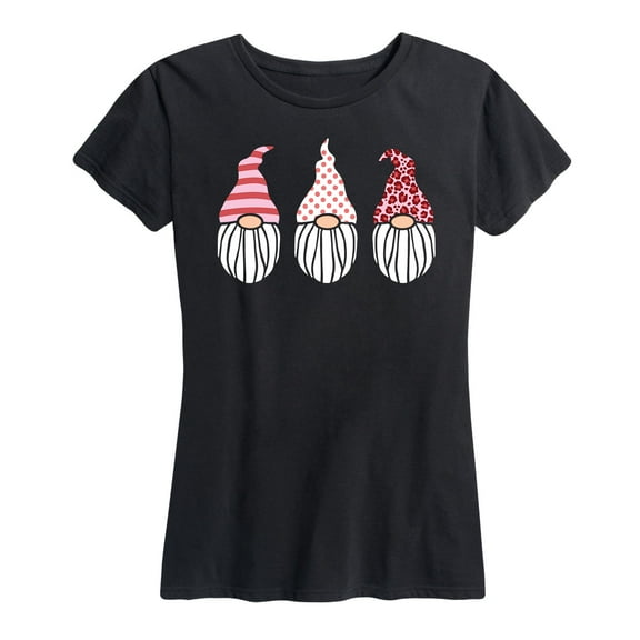Instant Message - Valentine's Day Gnomes - Women's Short Sleeve Graphic T-Shirt