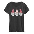 thumbnail image 1 of Instant Message - Valentine's Day Gnomes - Women's Short Sleeve Graphic T-shirt, 1 of 5