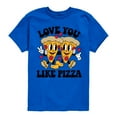 thumbnail image 1 of Instant Message - Valentine's Day Love You Like Pizza  - Toddler & Youth Short Sleeve Graphic T-Shirt, 1 of 5