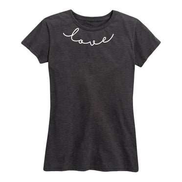 Instant Message - Valentine's Day Script Love - Women's Short Sleeve Graphic T-Shirt