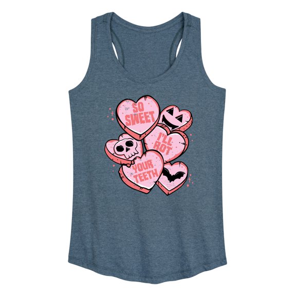 Instant Message - Valentine's Day So Sweet I'll Rot Your Teeth - Women's Racerback Tank Top