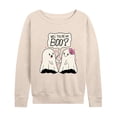 thumbnail image 1 of Instant Message - Valentine's Day Will You Be My Boo - Women's Lightweight French Terry Long Sleeve Shirt, 1 of 6
