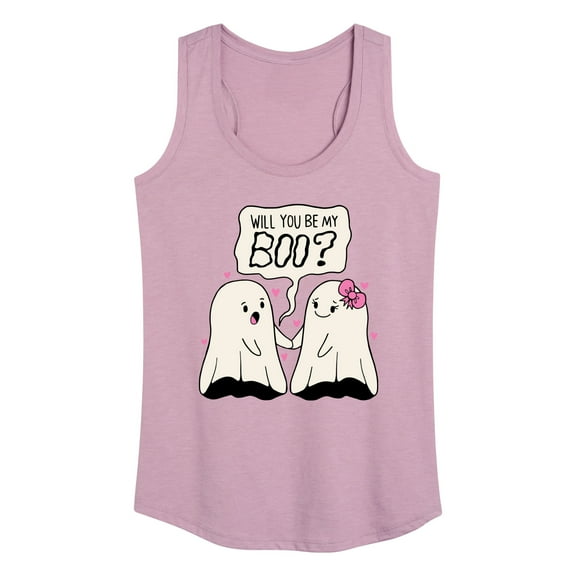 Instant Message - Valentine's Day Will You Be My Boo - Women's Racerback Tank Top