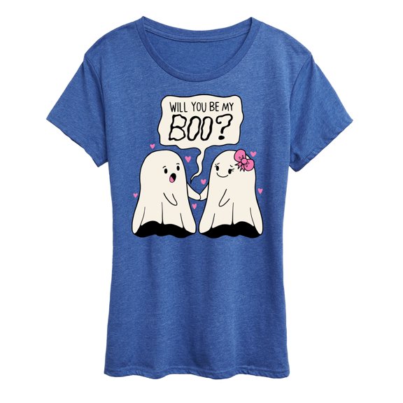 Instant Message - Valentine's Day Will You Be My Boo - Women's Short Sleeve Graphic T-Shirt