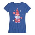 thumbnail image 1 of Instant Message - Valentine's Gnome - Women's Short Sleeve Graphic T-shirt, 1 of 5