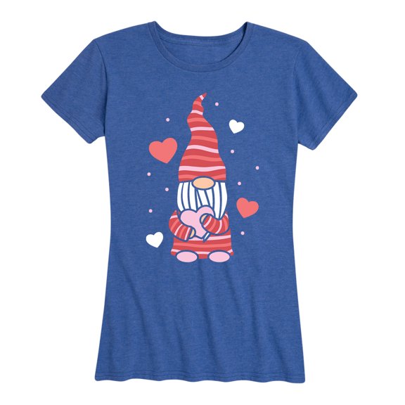 Instant Message - Valentine's Gnome - Women's Short Sleeve Graphic T-shirt