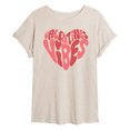 thumbnail image 1 of Instant Message - Valentines Vibes Oversized Graphic T-Shirt, 1 of 5