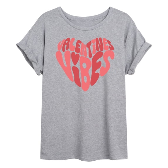 Instant Message - Valentines Vibes Oversized Graphic T-Shirt