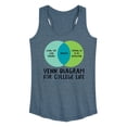 thumbnail image 1 of Instant Message - Venn Diagram College - Women's Racerback Tank Top, 1 of 6