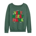 thumbnail image 1 of Instant Message - Very Merry Mama - Women's French Terry Long Sleeve Pullover, 1 of 5