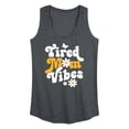 thumbnail image 1 of Instant Message - Vibes Tired Mom - Women's Racerback Tank Top, 1 of 6