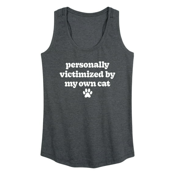 Instant Message - Victimized By My Cat - Women's Racerback Tank Top