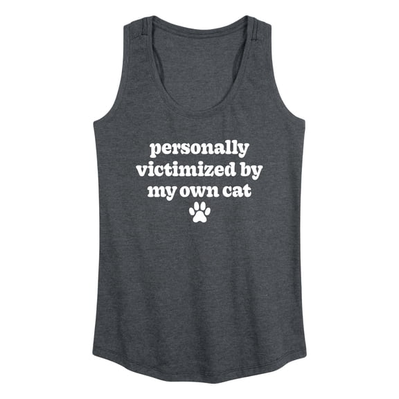 Instant Message - Victimized By My Cat - Women's Racerback Tank Top