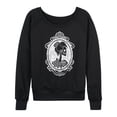 thumbnail image 1 of Instant Message - Victorian Skeleton Cameo Lady - Women's Lightweight French Terry Long Sleeve Shirt, 1 of 5