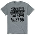 thumbnail image 1 of Instant Message - Video Games Are Calling - Gaming Gamer - Men's Short Sleeve Graphic T-Shirt, 1 of 5