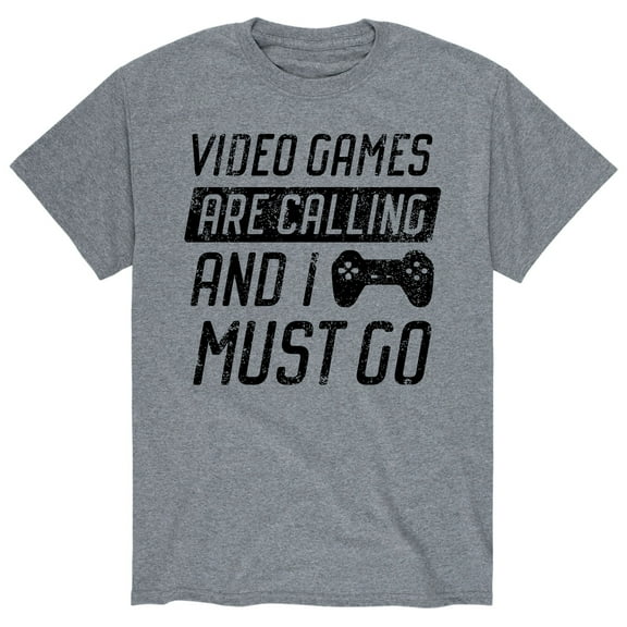 Instant Message - Video Games Are Calling - Gaming Gamer - Men's Short Sleeve Graphic T-Shirt