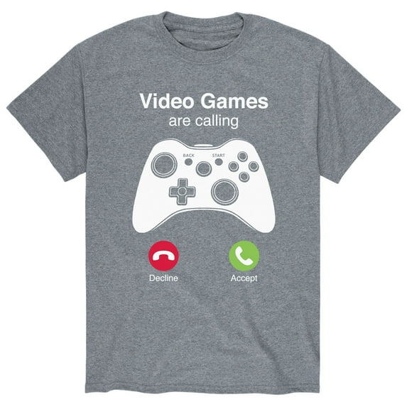 Instant Message - Video Games Are Calling - Men's Short Sleeve Graphic T-Shirt