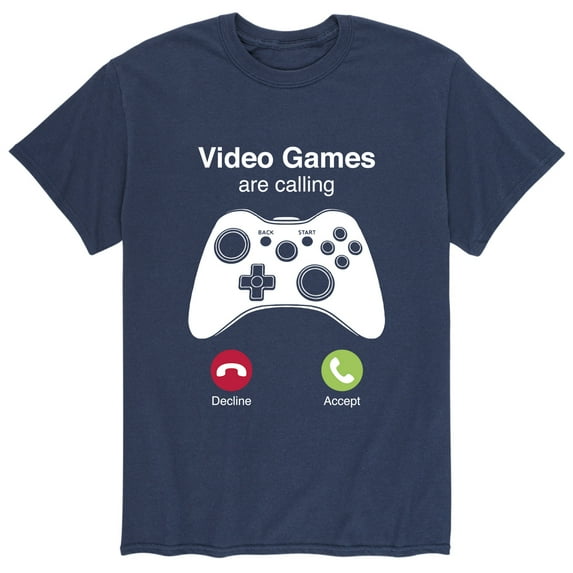 Instant Message - Video Games Are Calling - Men's Short Sleeve Graphic T-Shirt