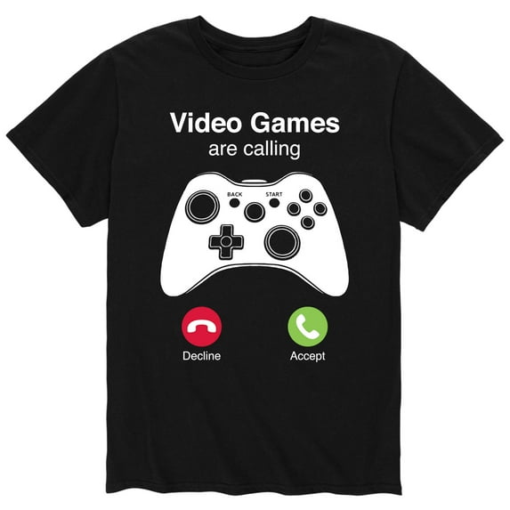 Instant Message - Video Games Are Calling - Men's Short Sleeve Graphic T-Shirt