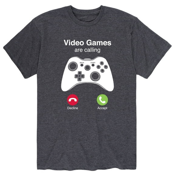 Instant Message - Video Games Are Calling - Men's Short Sleeve Graphic T-Shirt