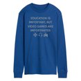 thumbnail image 1 of Instant Message - Video Games Are Importanter - Men's Long Sleeve Graphic T-Shirt, 1 of 5