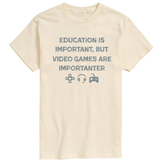 Instant Message - Video Games Are Importanter - Men's Short Sleeve Graphic T-Shirt