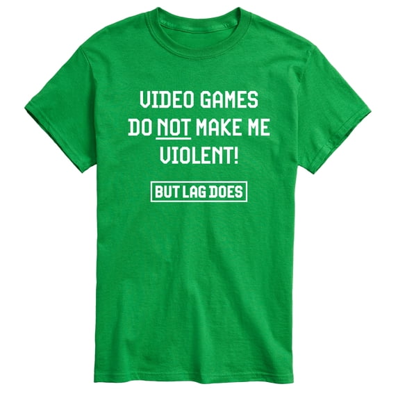 Instant Message - Video Games Not Violent Short Sleeve Graphic T-Shirt