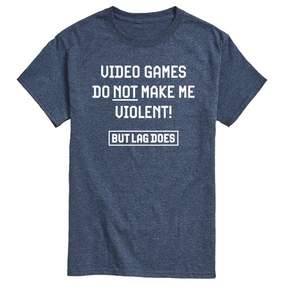 Instant Message - Video Games Not Violent Short Sleeve Graphic T-Shirt