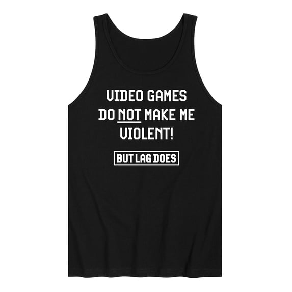 Instant Message - Video Games Not Violent Graphic Tank Top