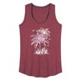 thumbnail image 1 of Instant Message - Vintage Flamingo - Women's Racerback Graphic Tank, 1 of 5