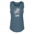 thumbnail image 1 of Instant Message - Vintage Flamingo - Women's Racerback Tank, 1 of 5