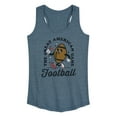 thumbnail image 1 of Instant Message - Vintage Football Mascot - Women's Racerback Tank Top, 1 of 6
