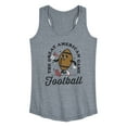 thumbnail image 1 of Instant Message - Vintage Football Mascot - Women's Racerback Tank Top, 1 of 6