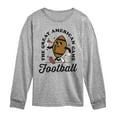 thumbnail image 1 of Instant Message - Vintage Football Mascot - Youth Long Sleeve Graphic T-shirt, 1 of 5