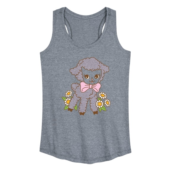 Instant Message - Vintage Lamb - Women's Racerback Tank Top