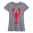 thumbnail image 1 of Instant Message - Vintage Lobster - Women's Short Sleeve Graphic T-shirt, 1 of 5