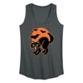 thumbnail image 1 of Instant Message - Vintage Paper Cat Halloween - Women's Racerback Tank Top, 1 of 6
