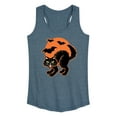 thumbnail image 1 of Instant Message - Vintage Paper Cat Halloween - Women's Racerback Tank Top, 1 of 6