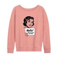 thumbnail image 1 of Instant Message - Vintage Please Leave Me Alone - Women's Lightweight French Terry Pullover, 1 of 7