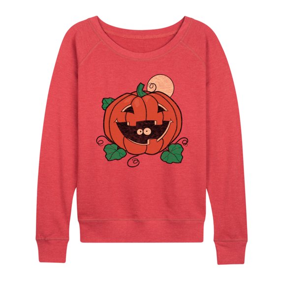 Instant Message - Vintage Pumpkin Surprise - Women's Lightweight French Terry Pullover
