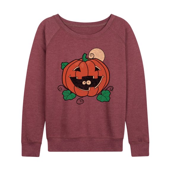 Instant Message - Vintage Pumpkin Surprise - Women's Lightweight French Terry Long Sleeve Shirt