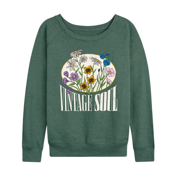 Instant Message - Vintage Soul - Women's Lightweight French Terry Long Sleeve Shirt