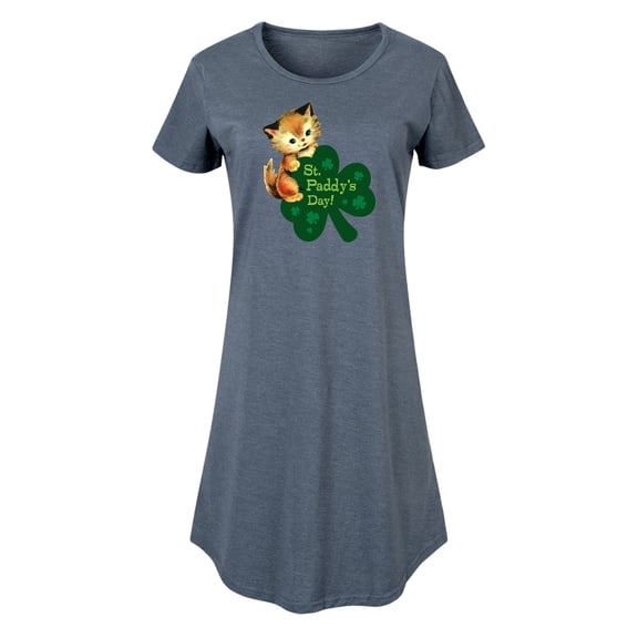 Instant Message - Vintage St. Paddy's Day Cat  - Women's Any Way Dress