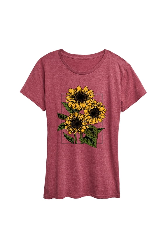 - Vintage Sunflowers - Women's Short Sleeve Graphic T-Shirt