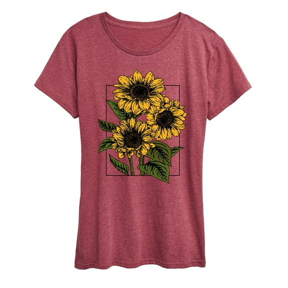 Instant Message - Vintage Sunflowers - Women's Short Sleeve Graphic T-Shirt