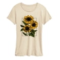 thumbnail image 1 of Instant Message - Vintage Sunflowers - Women's Short Sleeve Graphic T-Shirt, 1 of 5
