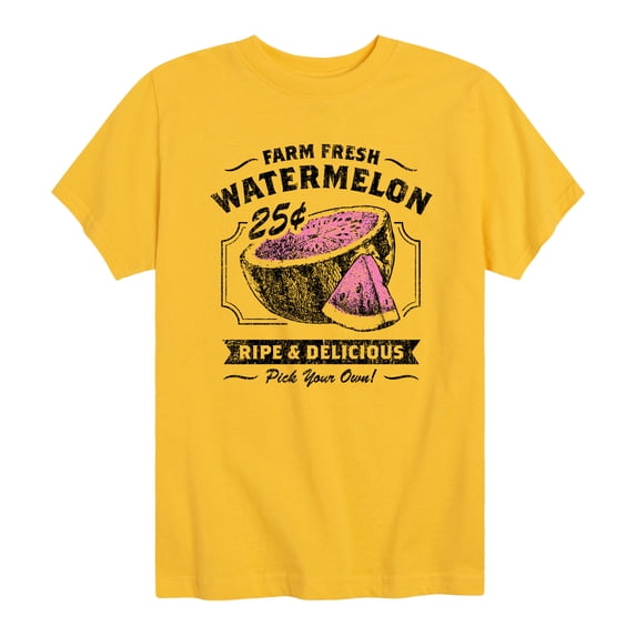 Instant Message - Vintage Watermelon Sign - Youth Boys Short Sleeve Graphic T-Shirt