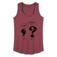 thumbnail image 1 of Instant Message - Wait What Punctuation - Women's Racerback Tank Top, 1 of 6