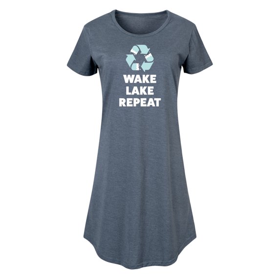 Instant Message - Wake Lake Repeat - Women's Any Way Dress