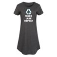 thumbnail image 1 of Instant Message - Wake Lake Repeat - Women's Any Way Dress, 1 of 6